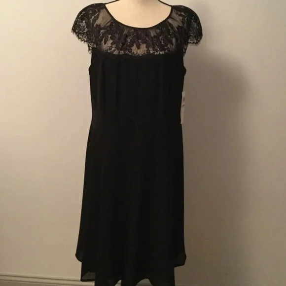 London Times Dresses | Macys London Times Black Dress | Color: Black | Size: 16W | Poshmamae's Closet